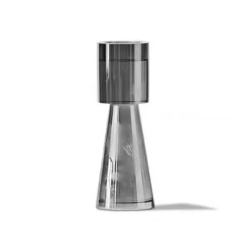 

Modern light luxury smoke gray small waist crystal ornament, study model room sales department crystal ornament