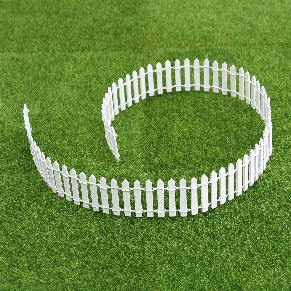 

Miniature Wood Fence White Realistic Shape Perfect for Fairy Garden Micro Plant Pot Bonsai Terrarium Decoration DIY Landscape