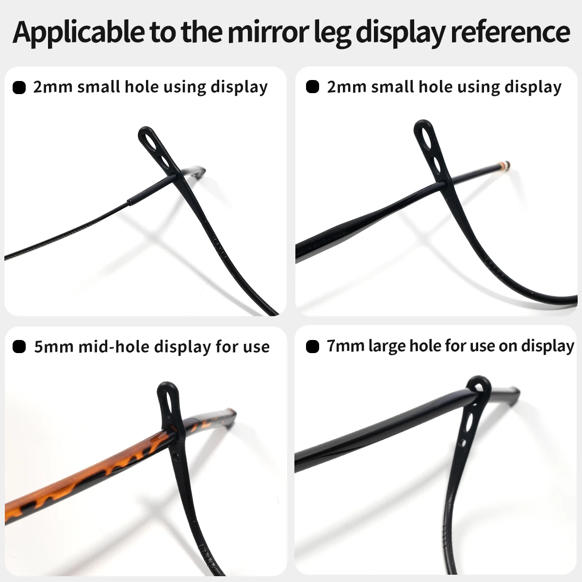 1ps Colorful Silicone Eyeglass Strap for Elastic Anti-Loss Sport Hanging Rope Multi-use Eyewear Tie Simple Design