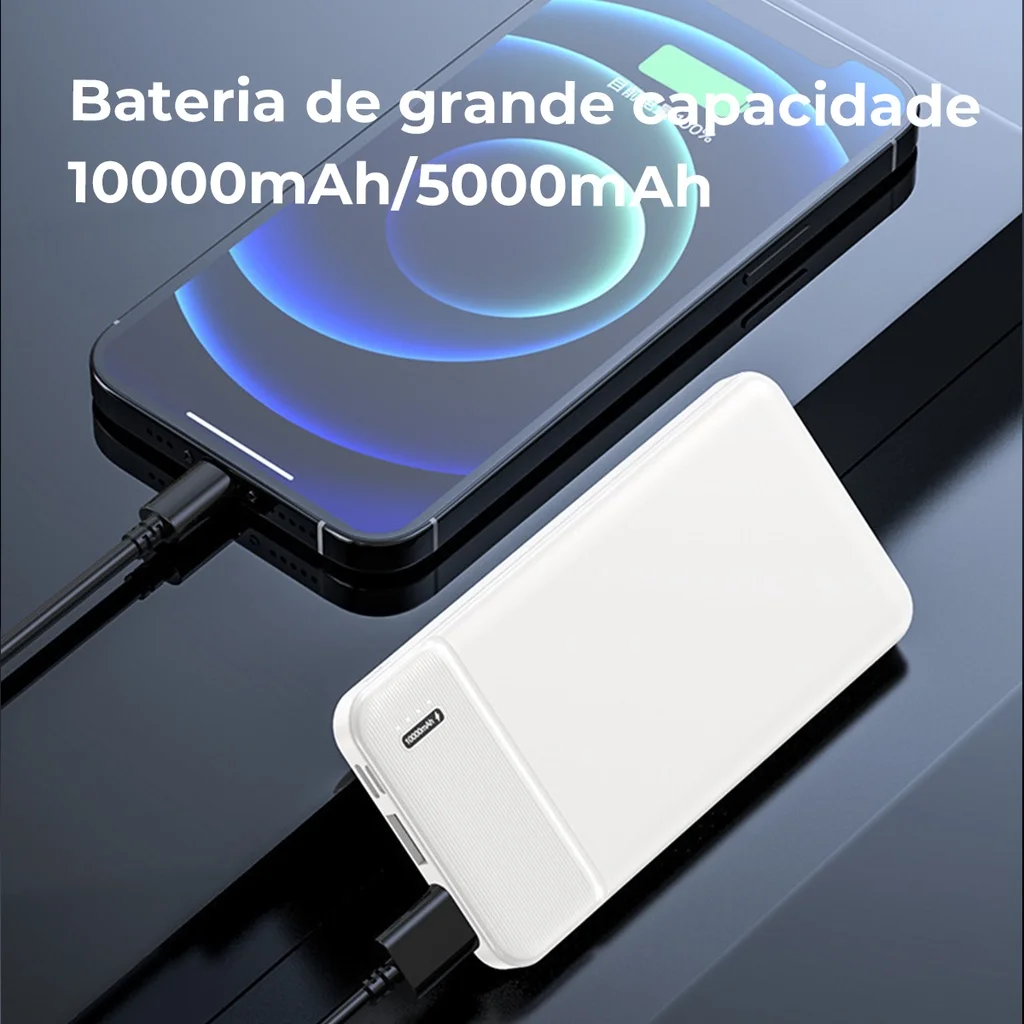 Cargador portátil para teléfono móvil, batería externa de 10000mAh y 5000mAh con USB, práctico, económico, envío gratis