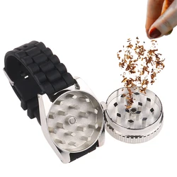 EVILSMOKING Watch Tobacco Grinder Portable Diameter 42mm Zinc Alloy Dry Herb Spice Crusher Grinders for Smoking Accessories