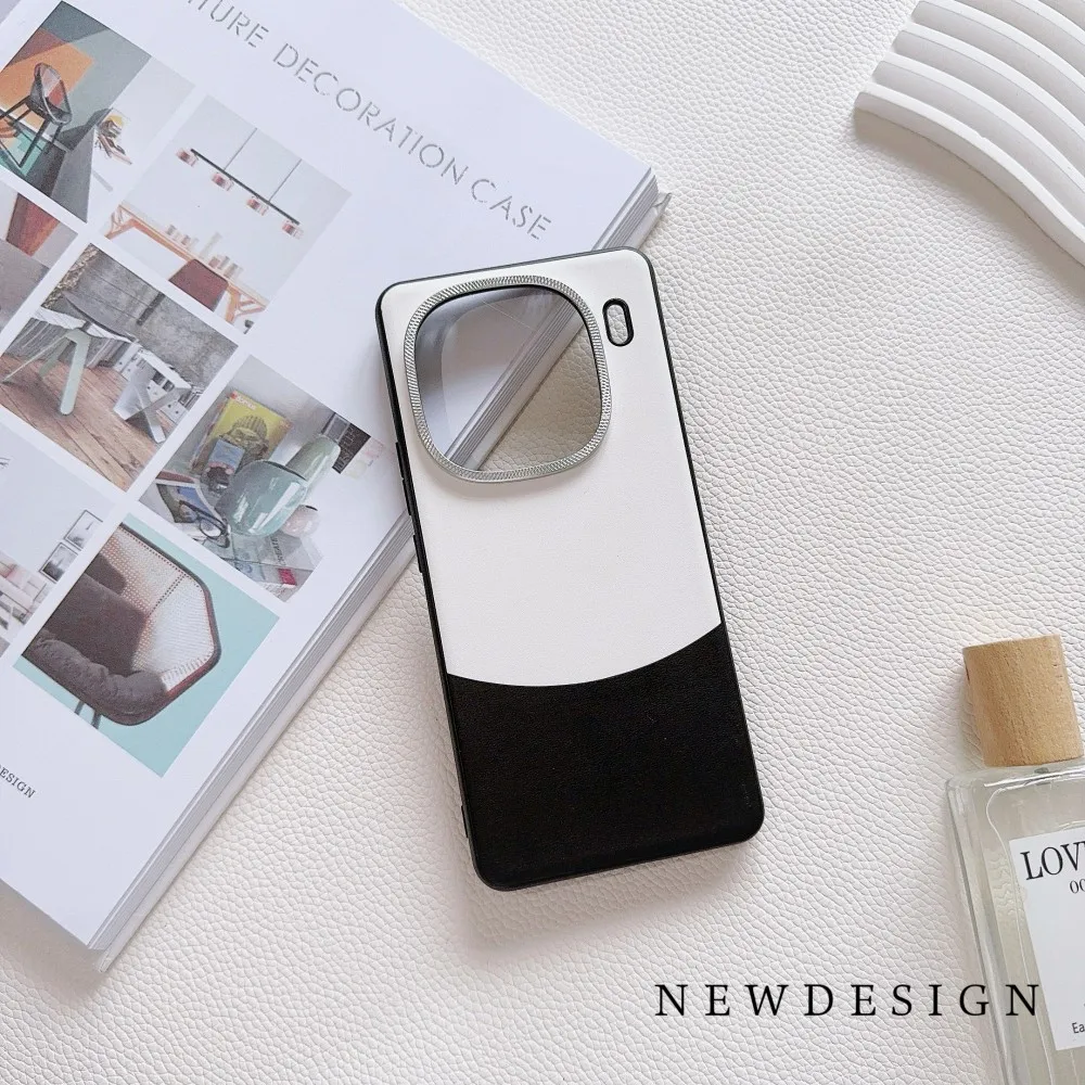 حافظة لهاتف VIVO IQOO 13 Pro موضة جديدة من جلد البولي يوريثان غطاء خلفي واقٍ لهاتف IQOO 12 Pro 13Pro غطاء كامل للهاتف