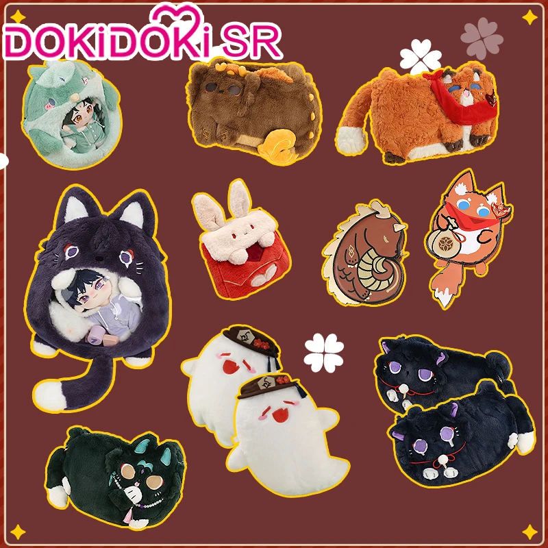 Tartaglia/Zhongli/Scaramouche/Xiao/Klee/Wanderer Doujin Bag Game Genshin Impact DokiDoki-SR Casual Wear Plush Bag Coin Purse