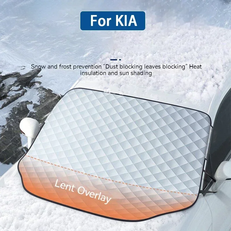 For KIA Rio Soul Sportage Ceed Sorento Cerato K2 K3 K4 K5 Car Front Windshield Sunshade Prevention Snow Shield Waterproof Cover