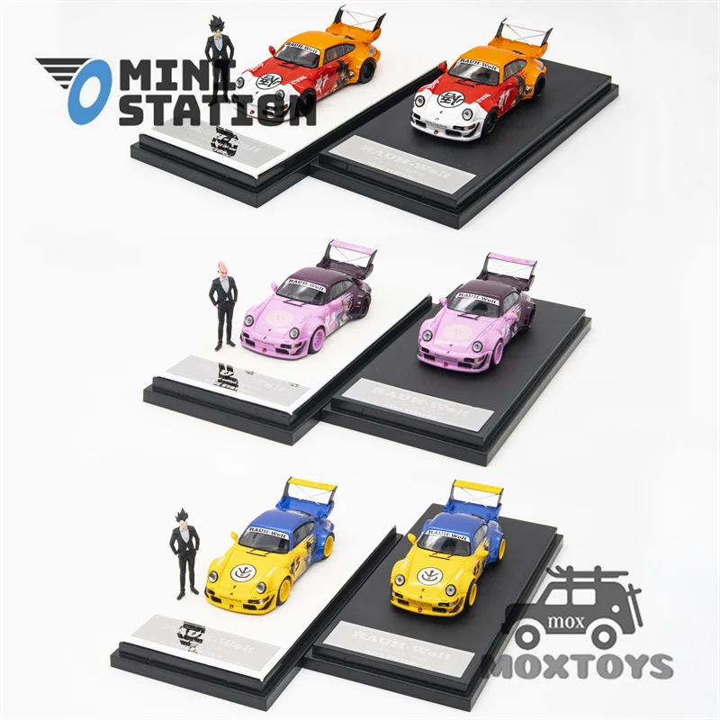 Mini Station 1:64 RWB 964 Sun Wukong / Vegeta /Majin Buu Diecast Model Car