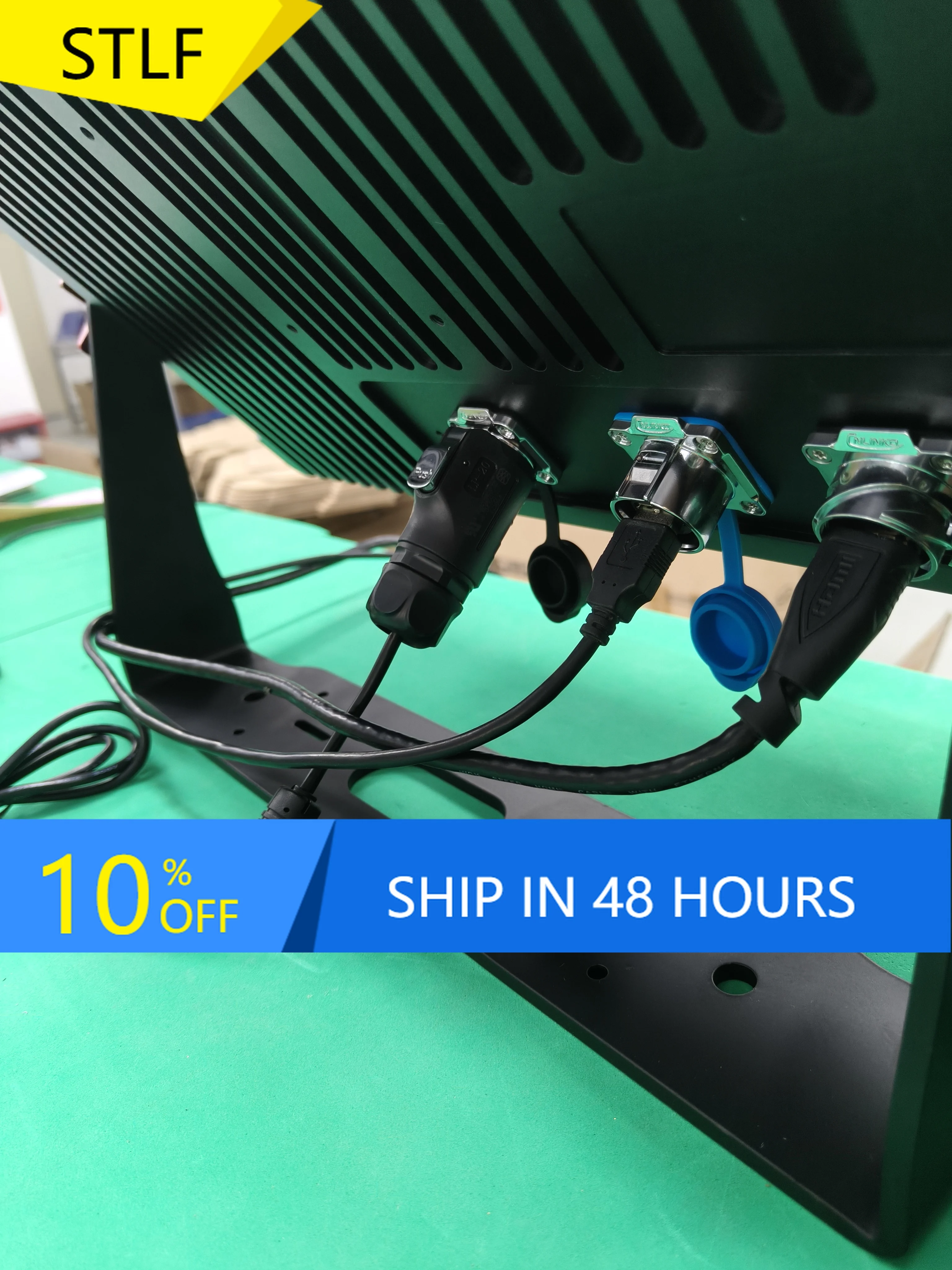 

STLF15.6\" HD1080 IP65 Waterproof Anti-Glare Marine USB Interface Bracket-Mounted Display Outdoor Use New