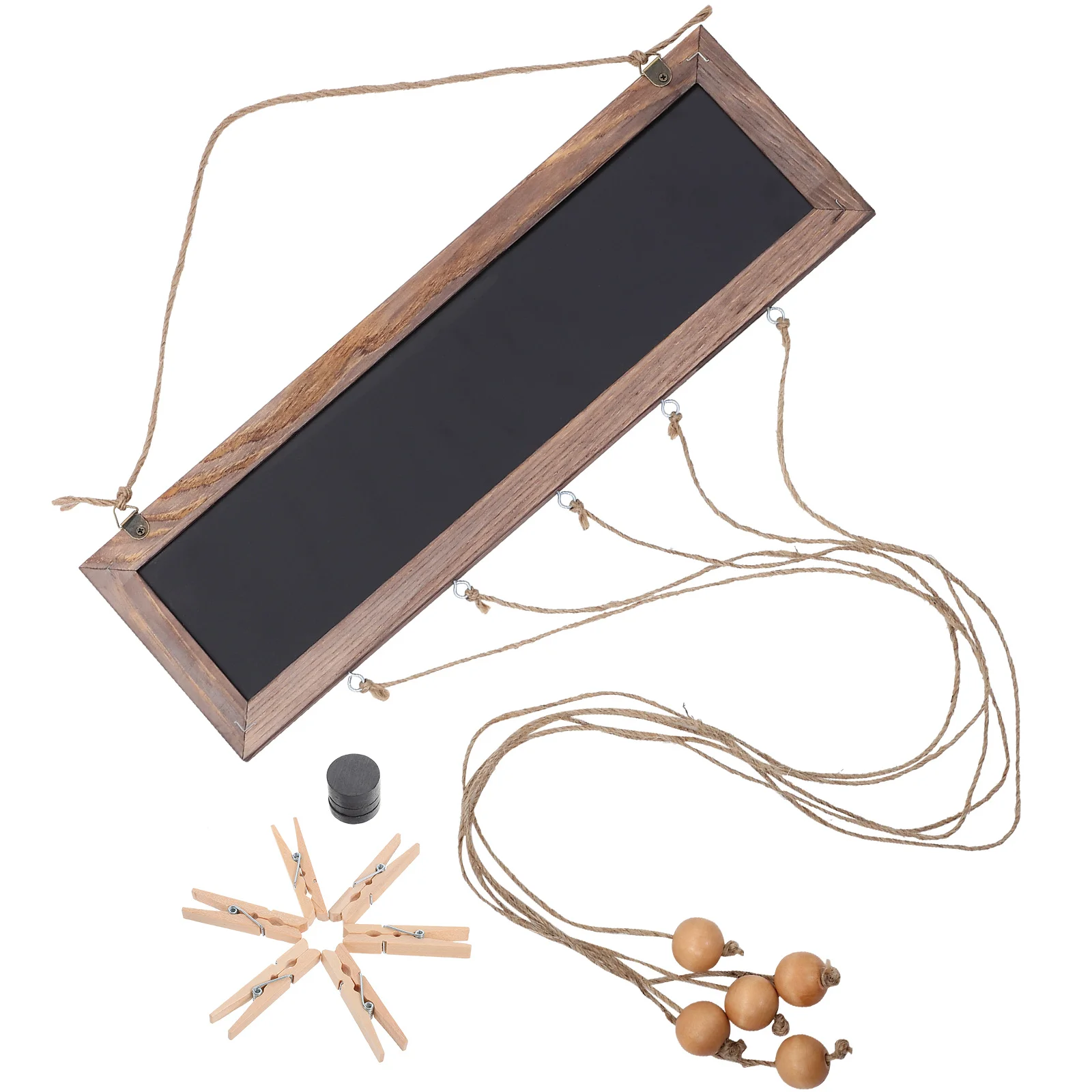 

Pendant Wooden Tag Photo Holder Ornaments for Crafts Display Rope Home Decor