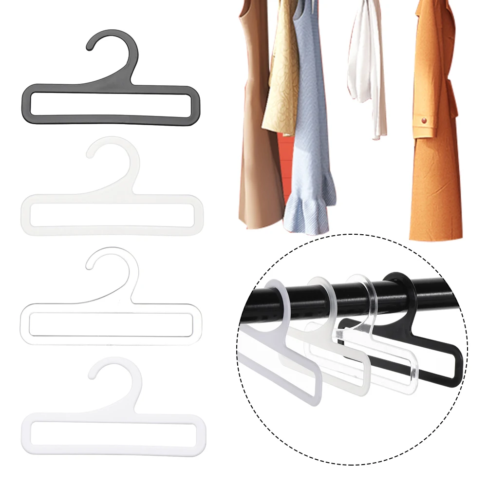 30pcs14cm/17cm Mini Hanger Rectangular Non-slip Thicken Shawl Scarf Hanger Plastic Drying Racks Home Mini Storage Holder