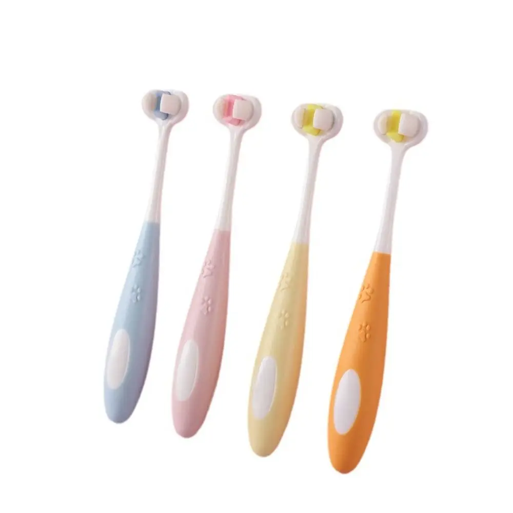 Cartoon Triple Sided Toothbrush Soft Bristles Ultra Fine V-shaped Three-sided Toothbrush Oral Cleaning All-inclusive