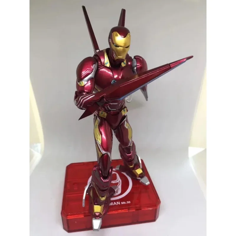 figurine-d'action-avengers-sh-marveliron-man-version-arme-personnage-mk50-cadeaux-pour-enfants-nouveau