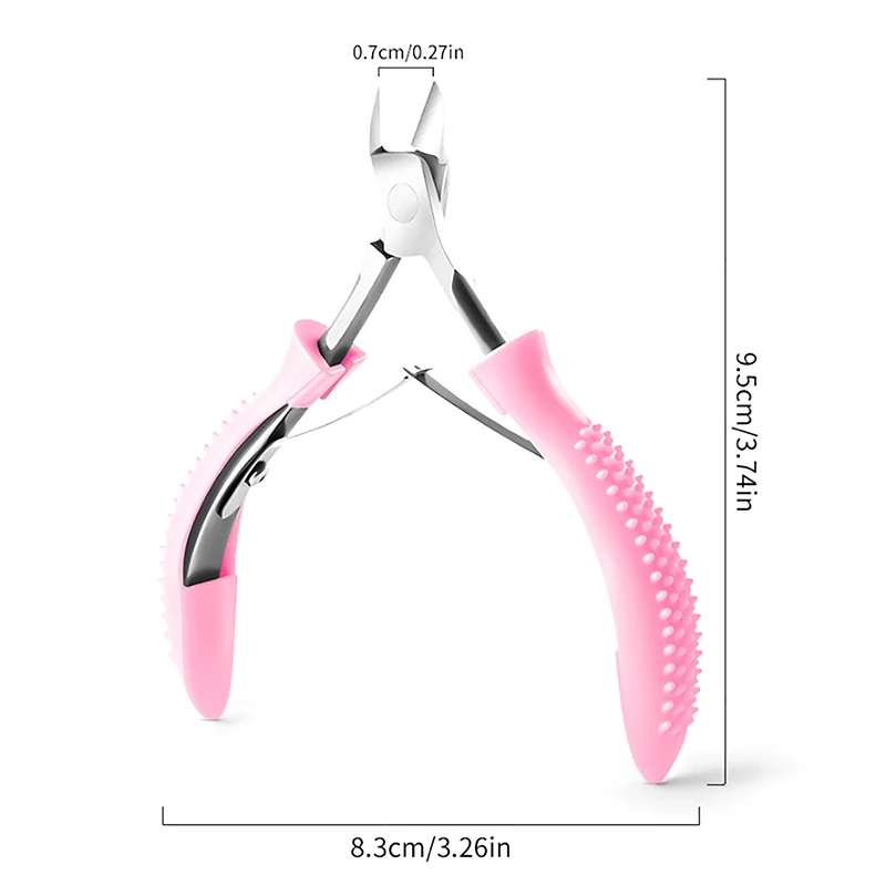 Dissolvant professionnel pour ongles en acier inoxydable, double ressort, dissolvant de précision pour manucure et pédicure