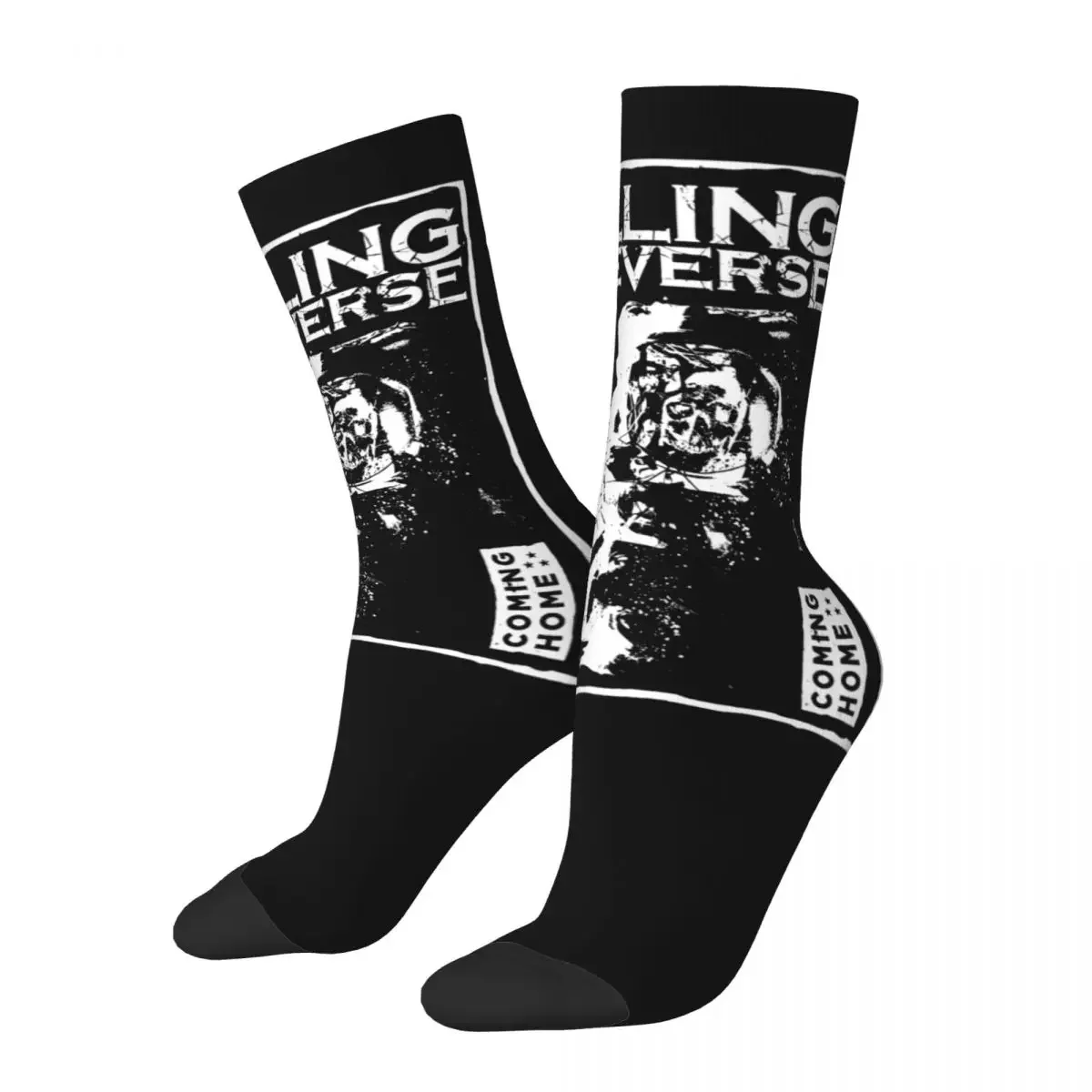 

New Men's Socks Novelty Falling In Reverse Spacewalk Grunge Vintage Sock Sport Women Sock Spring Summer Autumn Winter