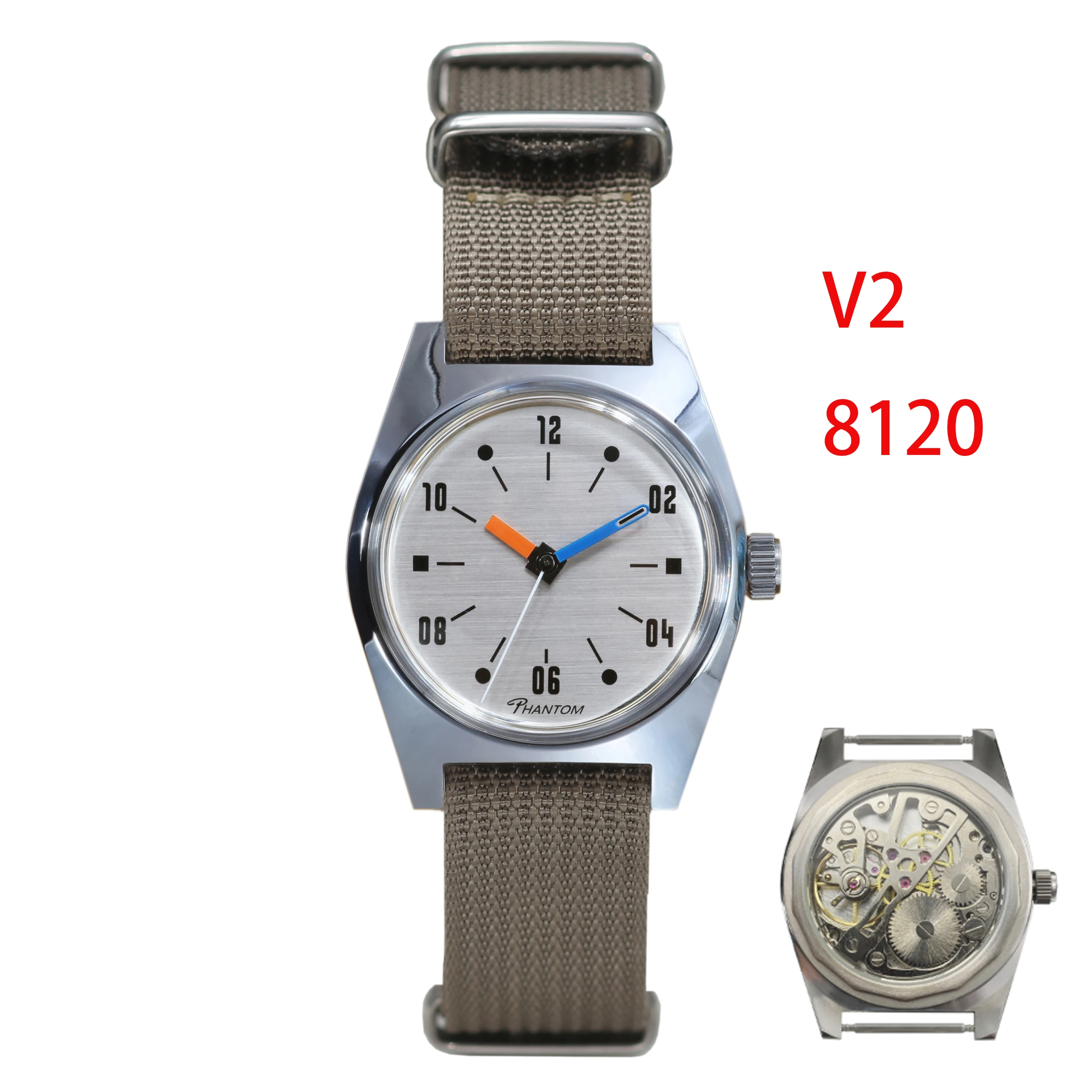 

Механические часы с ручным заводом 7120, мужские, 36 мм, ретро, деловые, классические, простые, парные часы