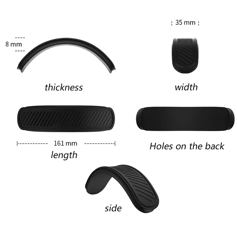 Multiple colors Silicone Headband Cover Washable Headband Cushion Protective Cover Suitable for Airpods Max 1/2 Wireless Headset - Image 6