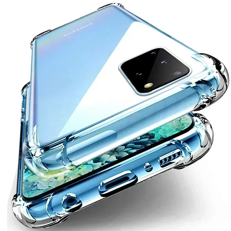 Luxury Clear Phone Case For Samsung Galaxy S8 S9 S10 S20 S21 S22 S23 Ultra Plus FE Note 9 10 A50 A51 A52 A53 A54 Shockproof Case