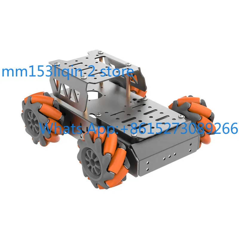 

Wheeled four-wheel electric trolley electronic competition special wheat wheel smart car chassis