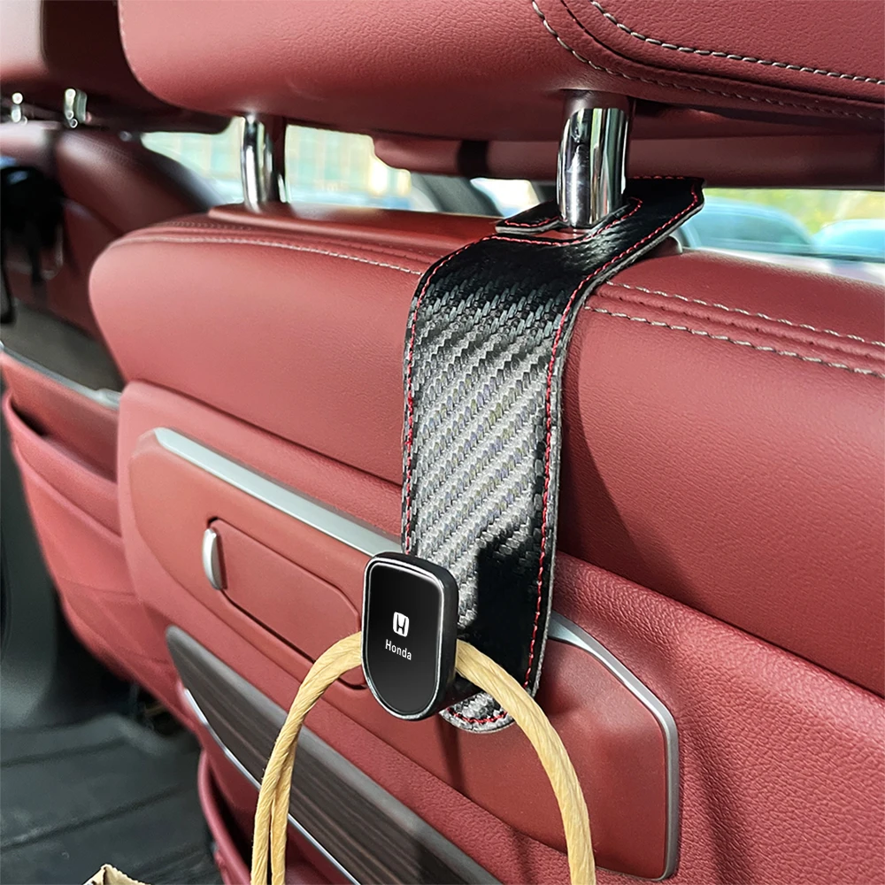 Quality Car Headrest Hook Premium Rear Seat Hanging Hook For Honda Mugen Power Civic Accord Odyssey Jazz CRZ CRV Spirior view 2