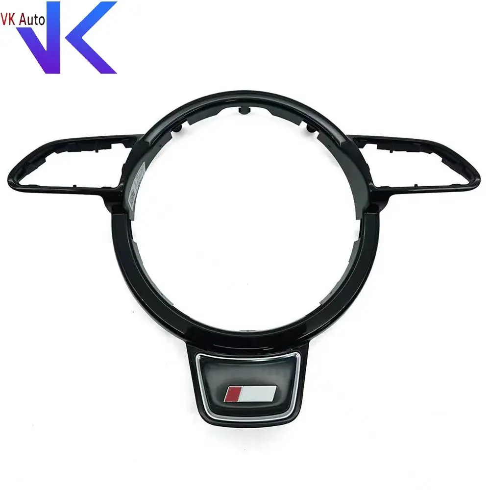 

For Audi A6 C7 Steering Wheel Key Button Frame Trim with S /RS/ SLINE Logo