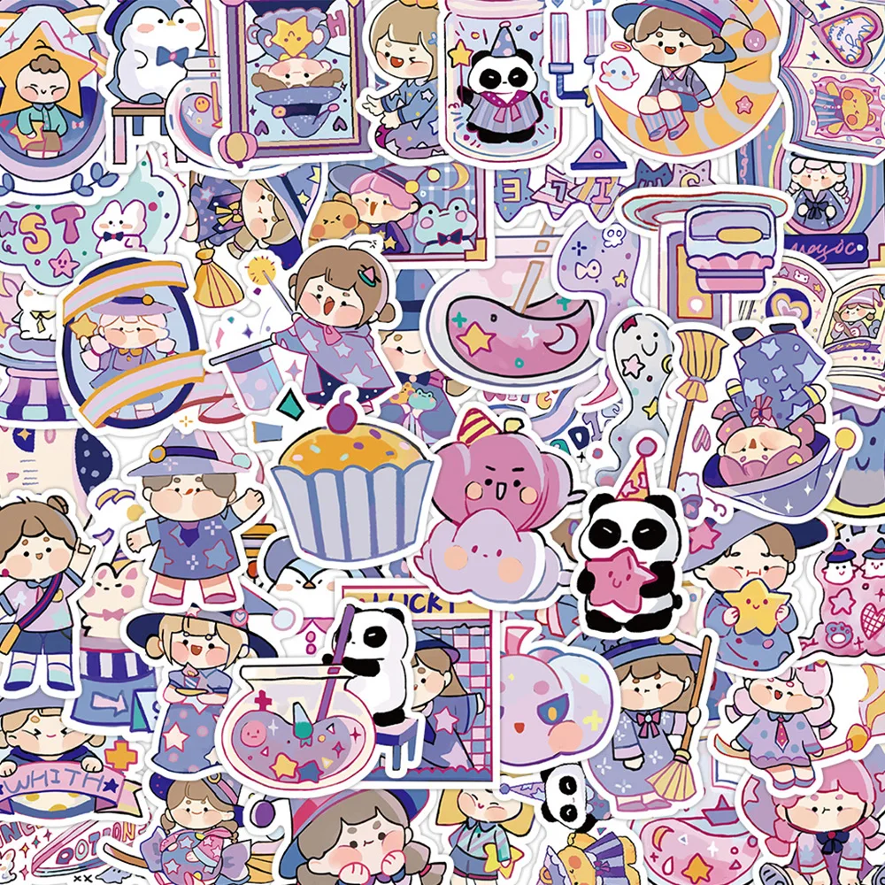 

10/30/60 шт. милый мультфильм Волшебная девушка эстетические наклейки s наклейка ноутбук гитара Чемодан телефон велосипед украшение наклейка для девочки малыш