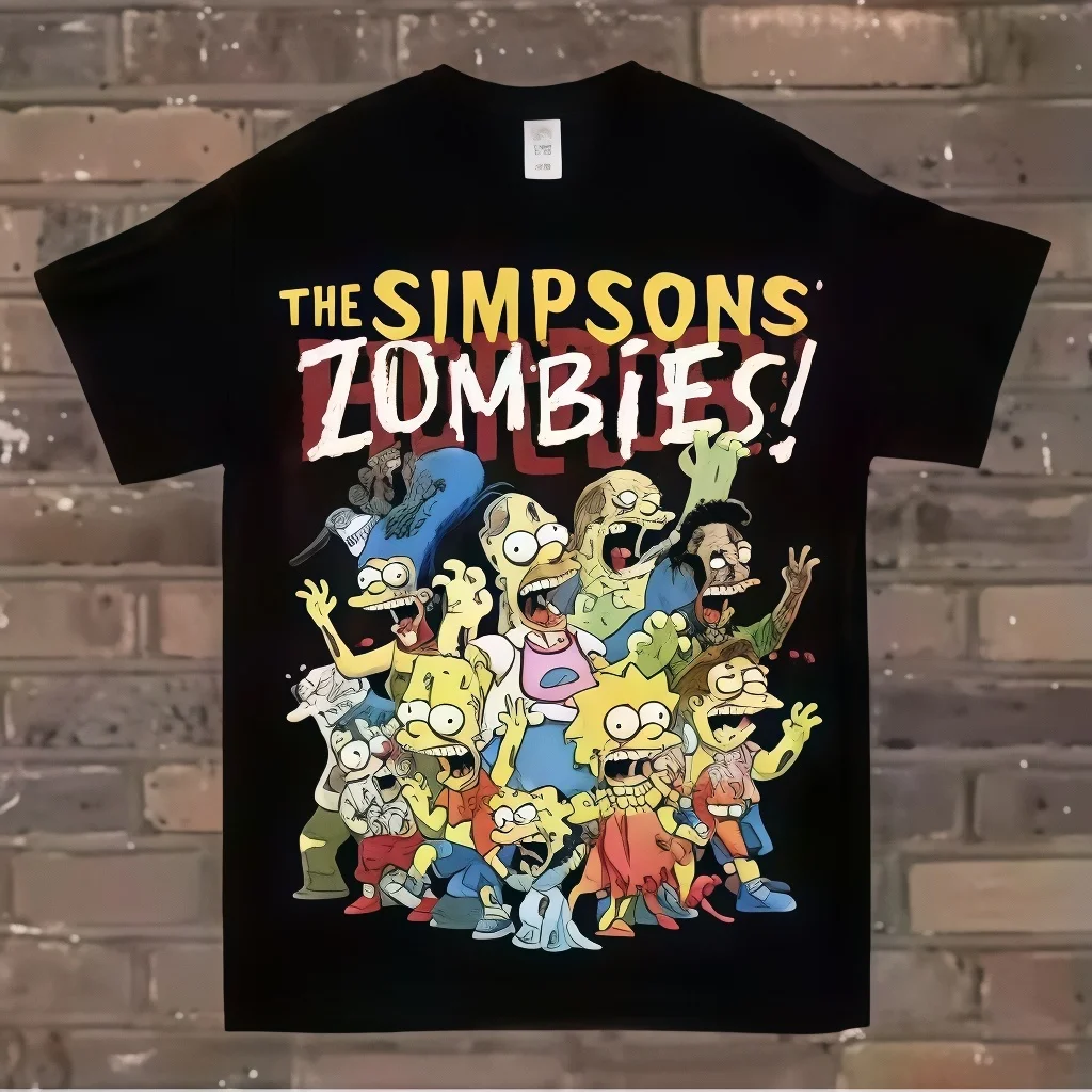 

Summer Bestselling Tribute T-Shirt Simpson Zombie Short Sleeve Casual round Neck T-Shirt Men's Comfortable Breathable Tee