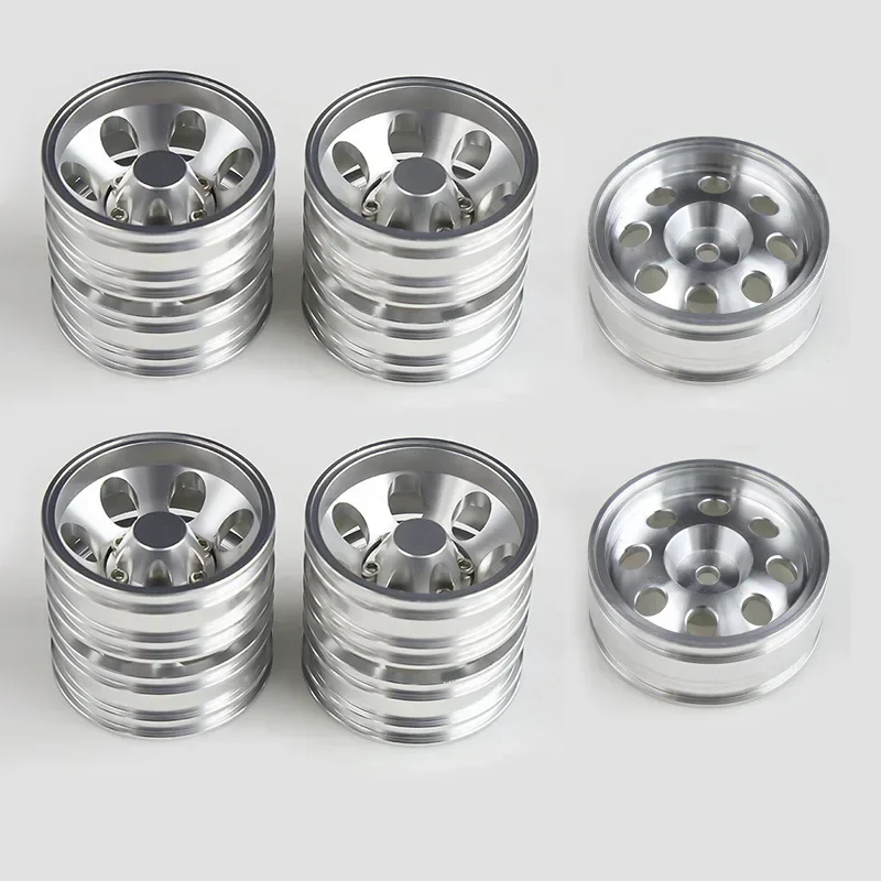 Cubos de roda dianteira e traseira para carro rc, cubos de roda para trator, trator, caminhão, escalada, carro de carga, 1/14 tamiya