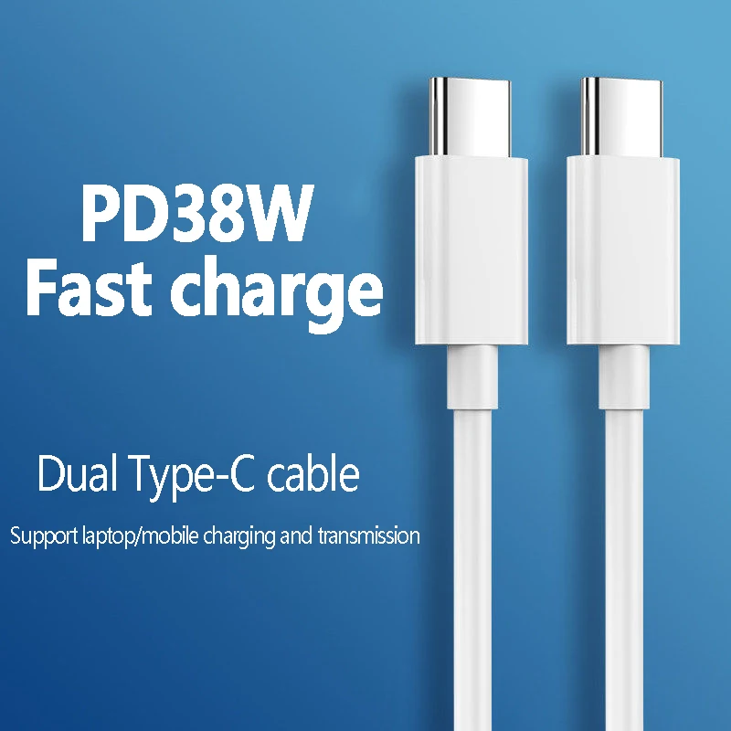 100W USB-C To Type-C Cable for Samsung Galaxy A52s S20FE S23 Ultra Xiaomi Poco X3 Pro Redmi K50 40 60 Fast Charging Type C Cable