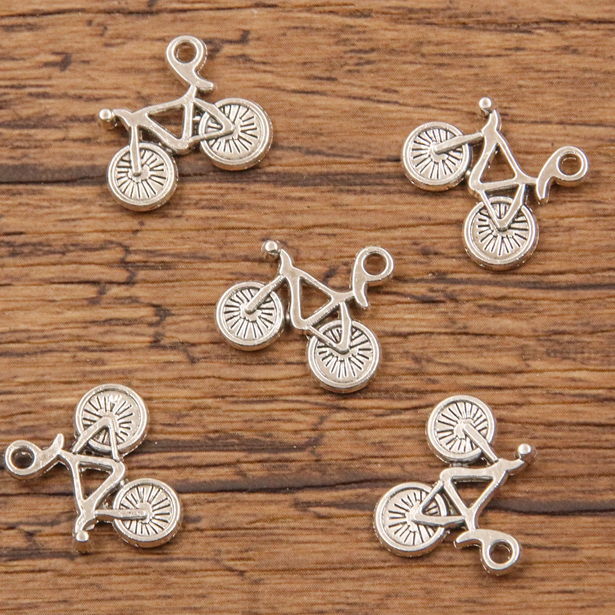 20PCS 16Styles Mixed Alloy Vehicle Charms For Jewelry Making DIY Handmade Bicycle Train Motorcycle Electri Car Truck Pendant