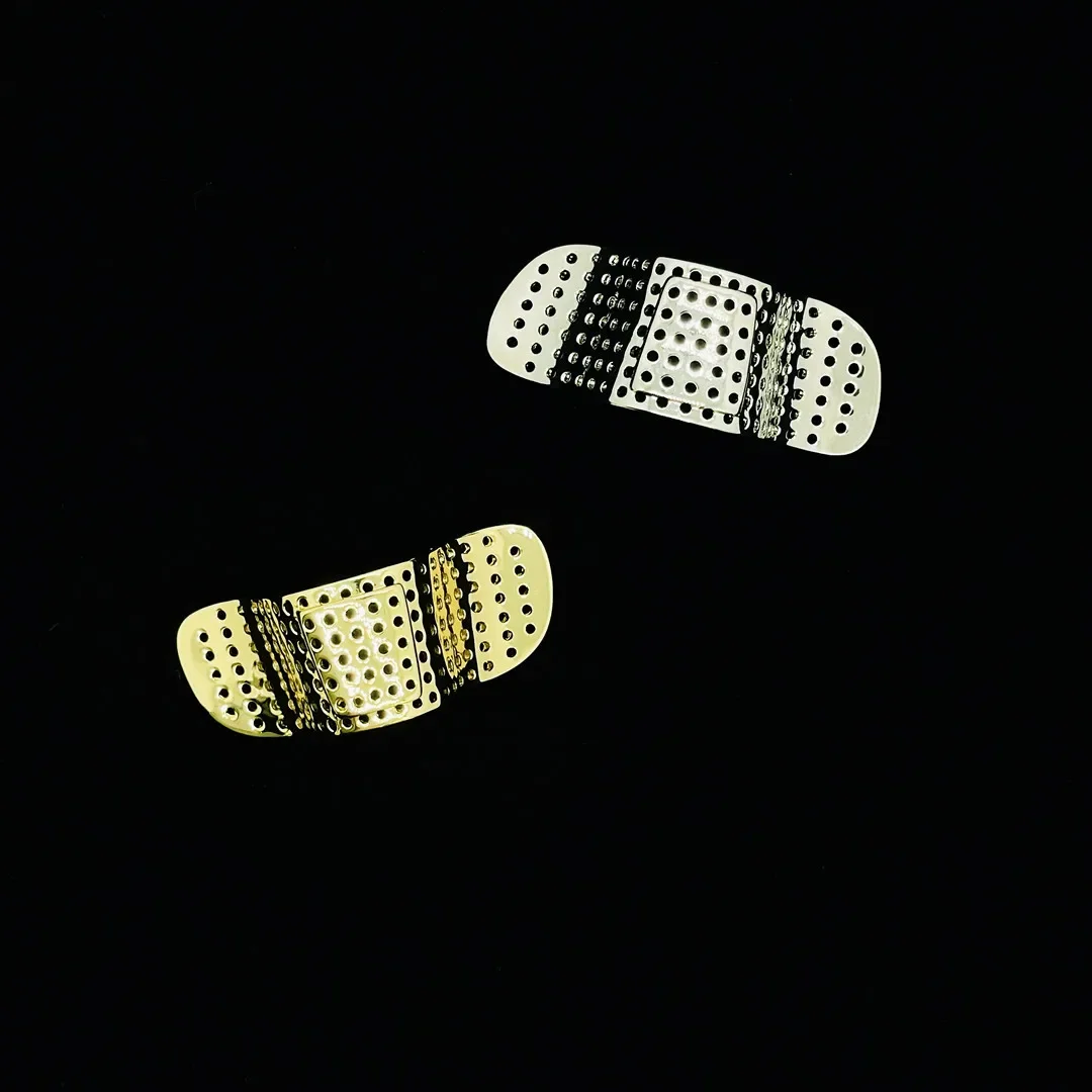 New Style Nose Clip Bandaid Wound Patch Decoration Painless Nasal Bridge Patch Funny Jewelry Jewelry Hip Hop  Metal Nose Clip
