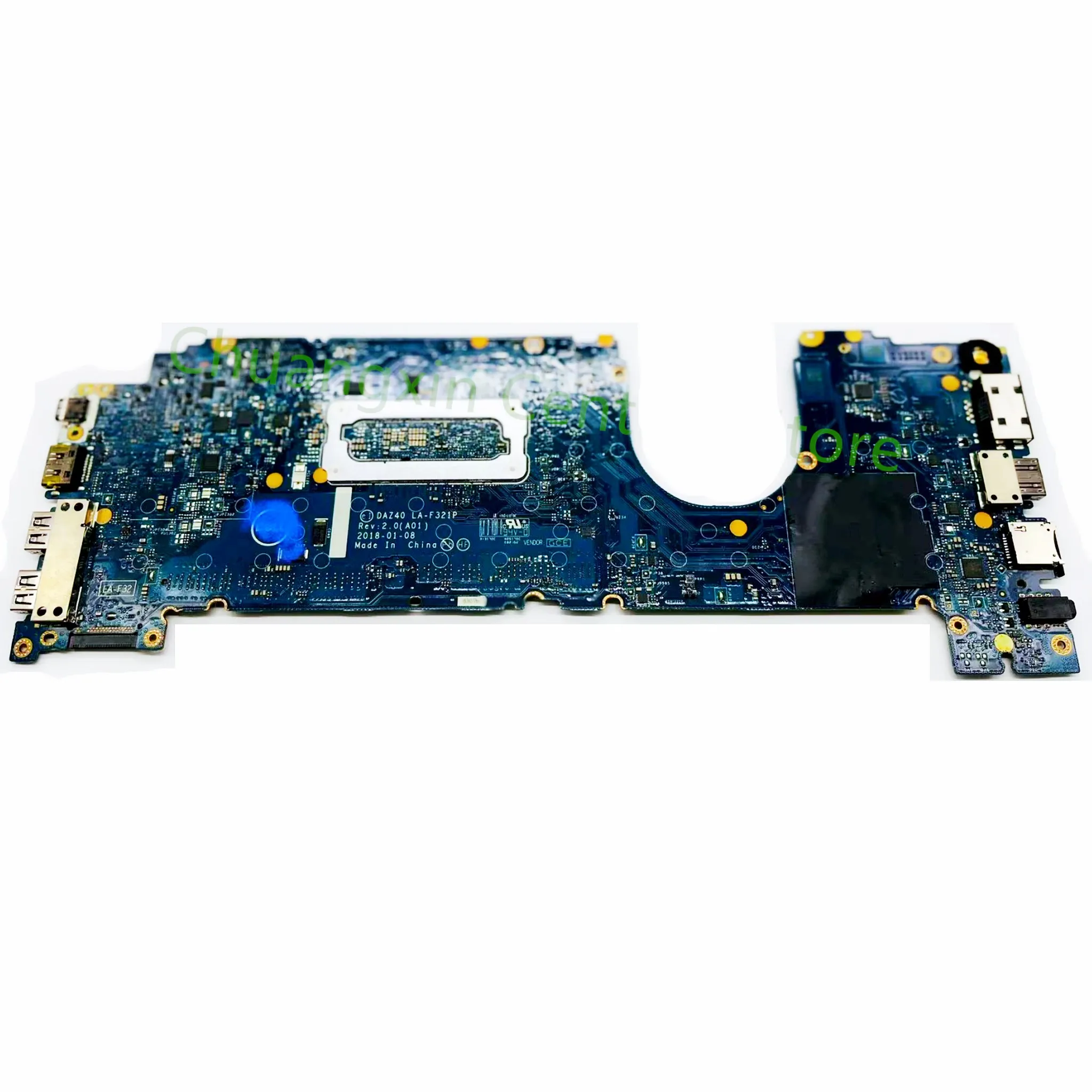 Imagem -02 - Laptop Motherboard para Dell Dell 7490 La-f321p com Cpu I58350u I79650u 100 Testado Funciona Totalmente