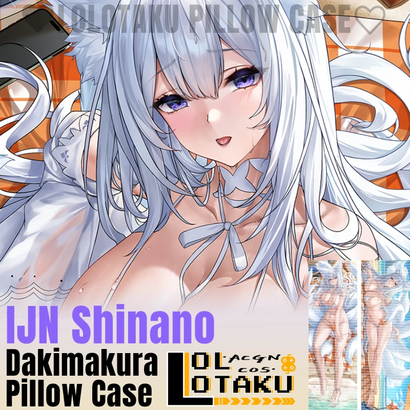 

IJN Shinano Dakimakura Azur Lane Game Sexy Pillowcase Hugging Full Body Pillow Case Cushion Cover Home Bedding Decor Otaku Gift
