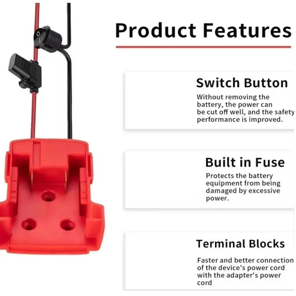 

Портативный автомобильный адаптер питания для экстренных случаев, многофункциональный, с возможностью подключения к аккумулятору, DIY-конвертер для батарей
