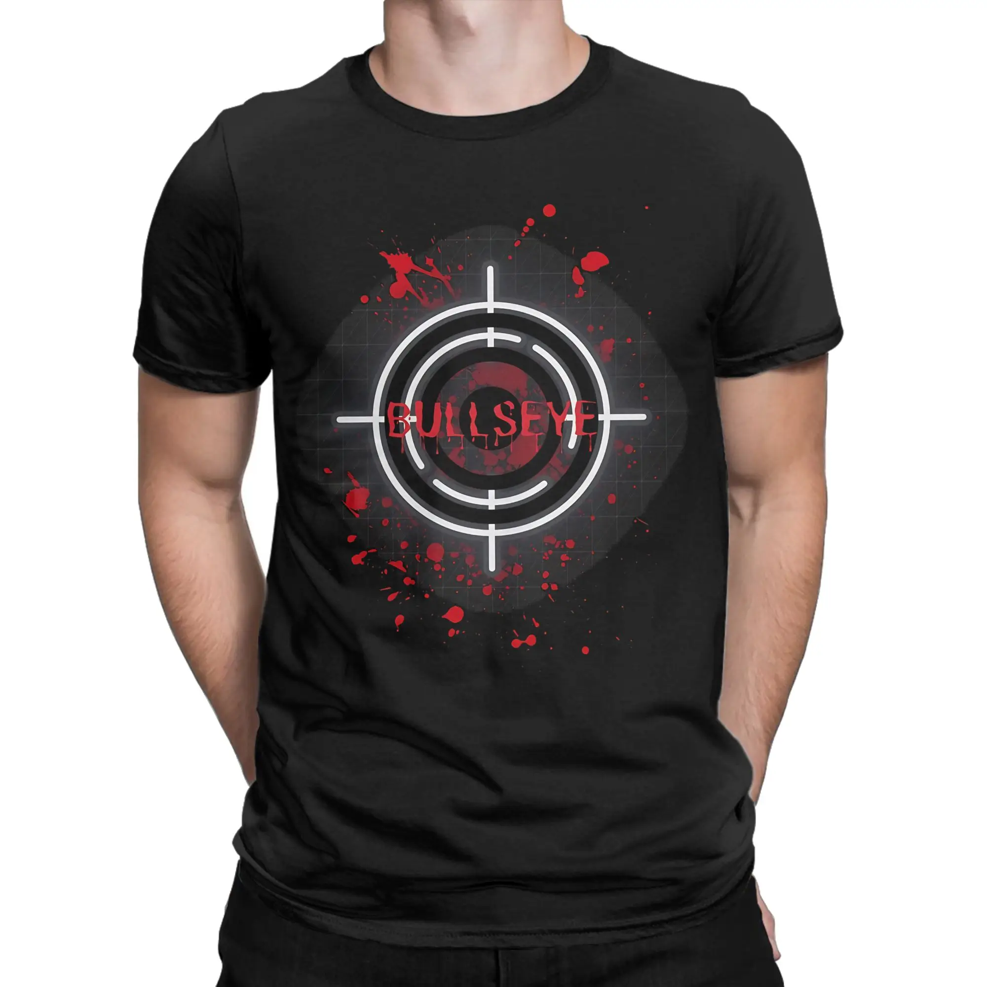 Bullseye Fitted Pure Cotton T Shirt For Man Summer Toms Hollands  Streetwear T-Shirts O-Neck Fashion Tees Oversized Pattern Tops