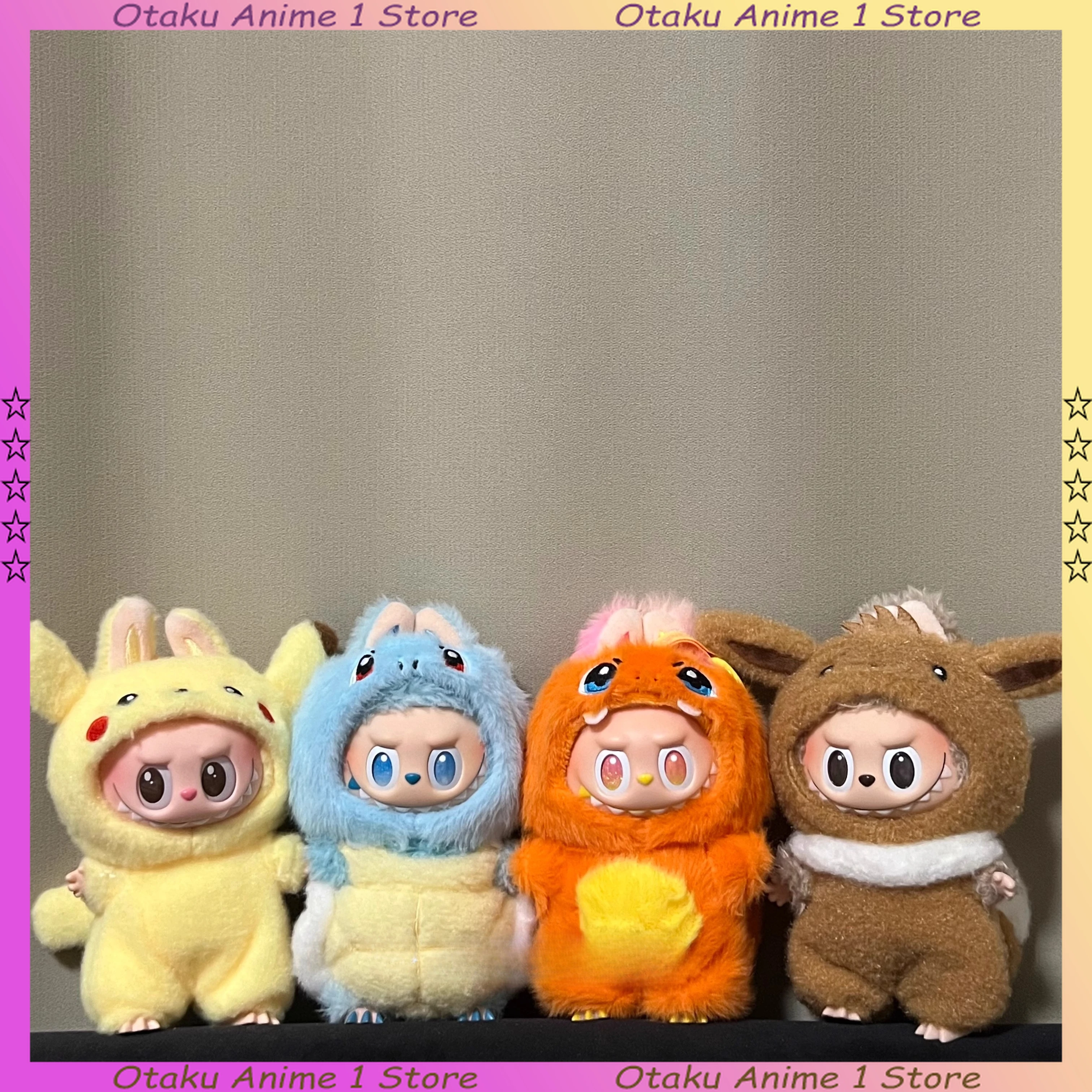 ชุดการ์ตูนลาบูบุน่ารัก ชุดปิกาจู อีวุย พร้อมกระเป๋าเป้ ตุ๊กตาผ้าขนนุ่มขนาดเล็ก เสื้อผ้าตุ๊กตาแฟชั่น อุปกรณ์เสริมตุ๊กตา ของขวัญ