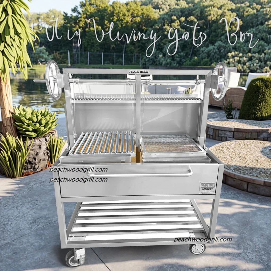 Stylish Premium Santamaria Outdoor BBQ Grill With Fire Basket/Brasero/Ember Basket Versatile And Elegant Design