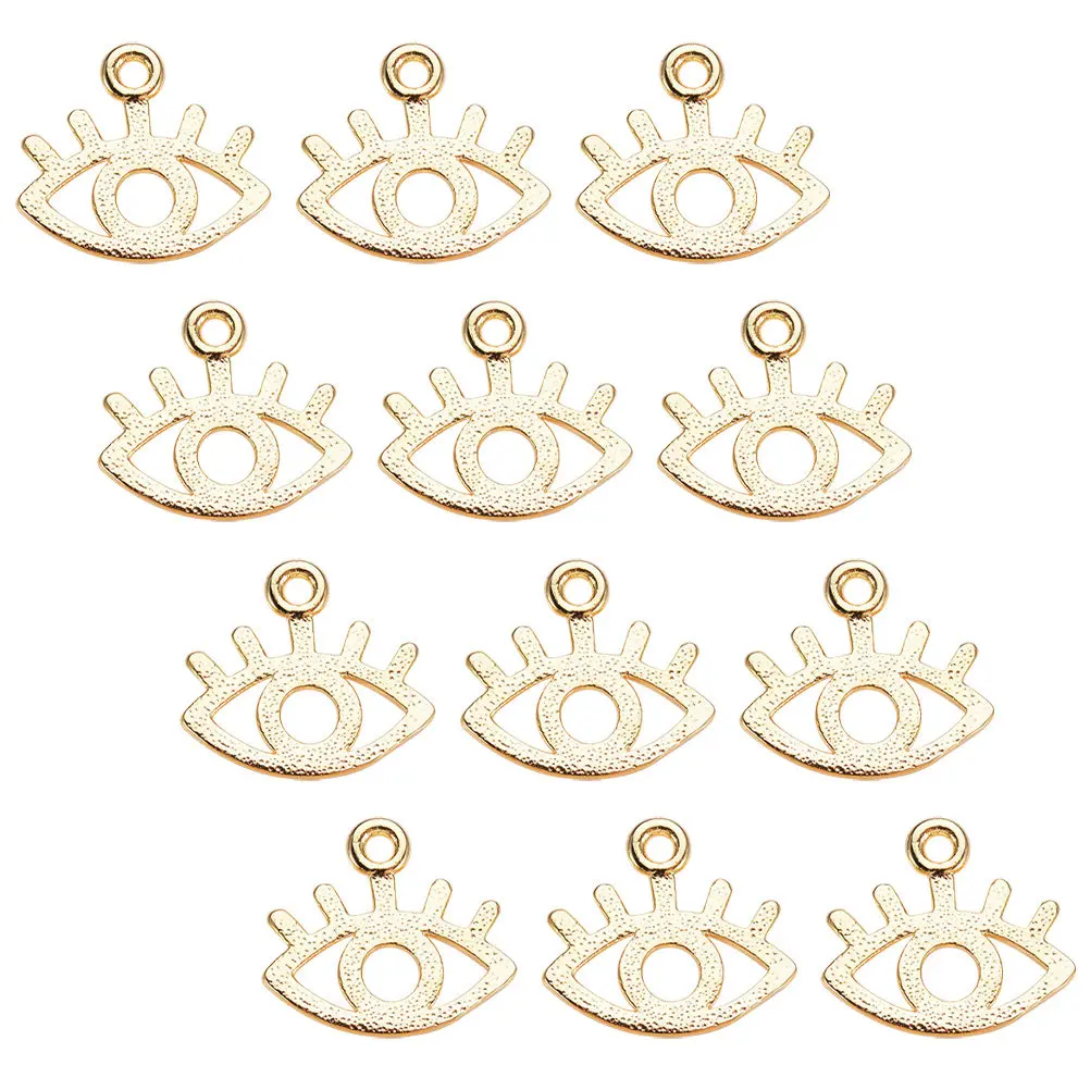 

20 шт. медных подвесок в форме глаза для изготовления украшений своими руками: серег, ожерелий, брелоков