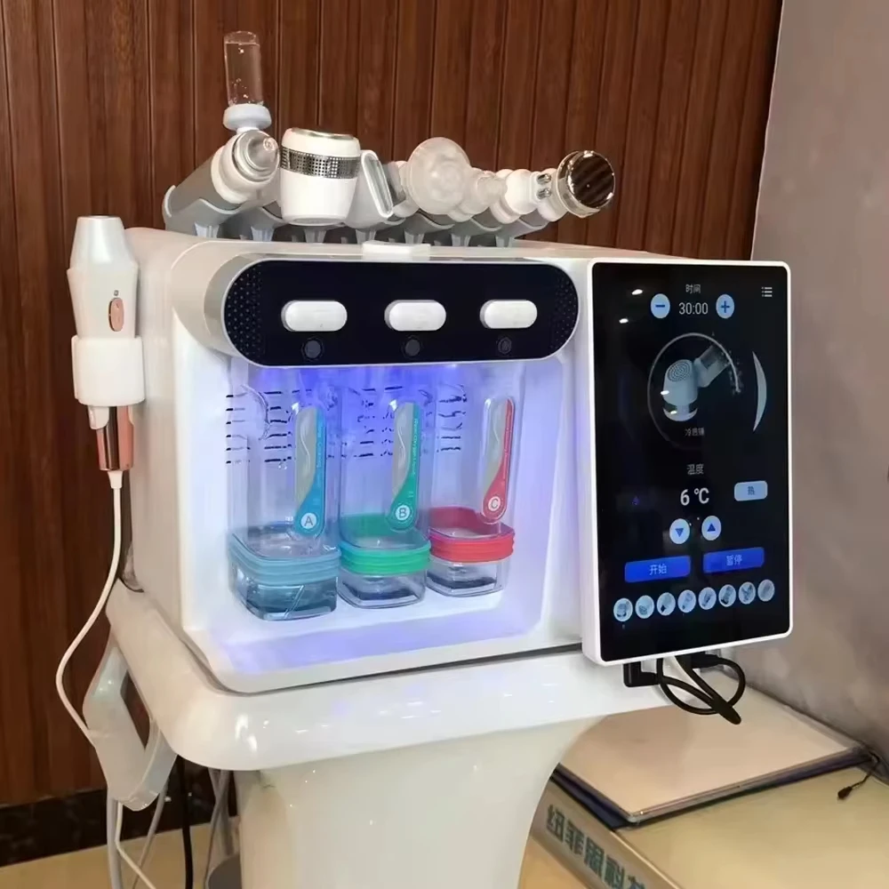 2025 Skin Clean H2O2 موزع مياه الوجه 8 في 1 للعناية بالبشرة ترطيب ترطيب ترقية نموذج للعناية بالوجه