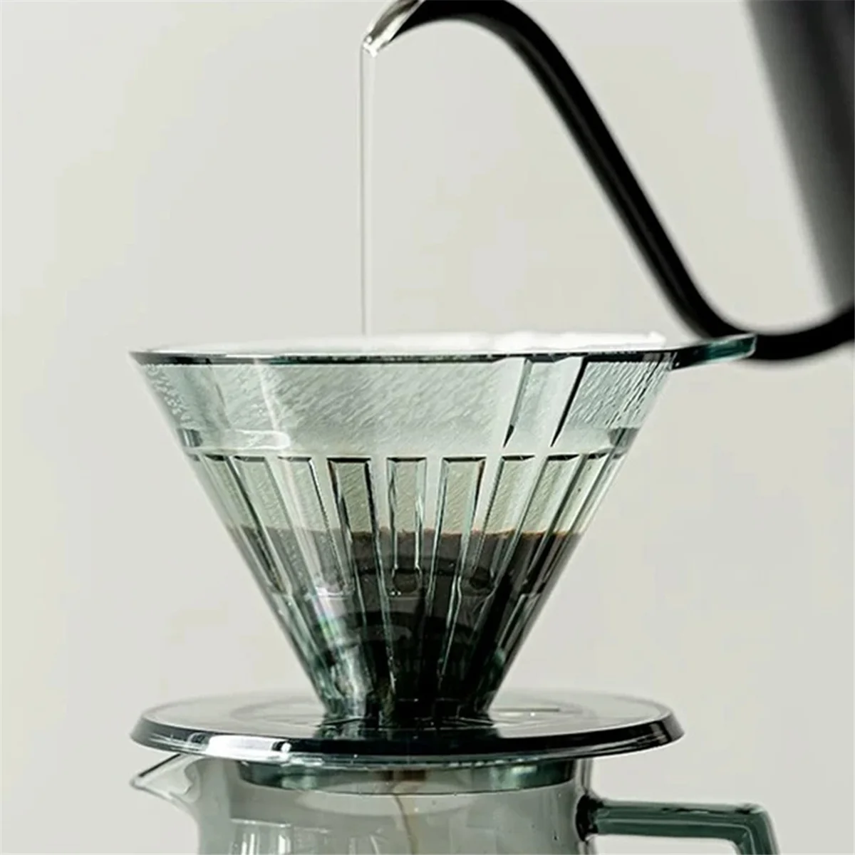 A72P goutteur de café en plastique tasse de filtre à café infusé à la main verser sur le Pot de partage de café 2-4 tasses Extraction de saveur optimale B