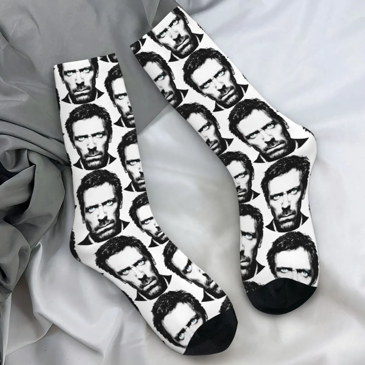 جوارب رجالية دكتور جريجوري هاوس جوارب تلفزيون أمريكية شتوية أنيقة ناعمة قابلة للتنفس جوارب مخصصة للتزلج مضادة للانزلاق #1