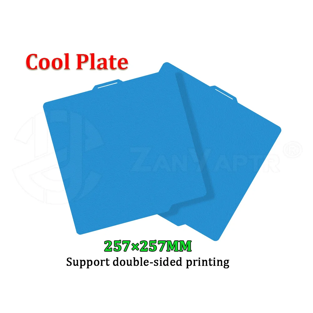 

For bambu lab X1/P1 Series 257x257mm Cold Plate Cold Bed Low Temperature Spring Steel Double Sided No Heat Strong Adhesion