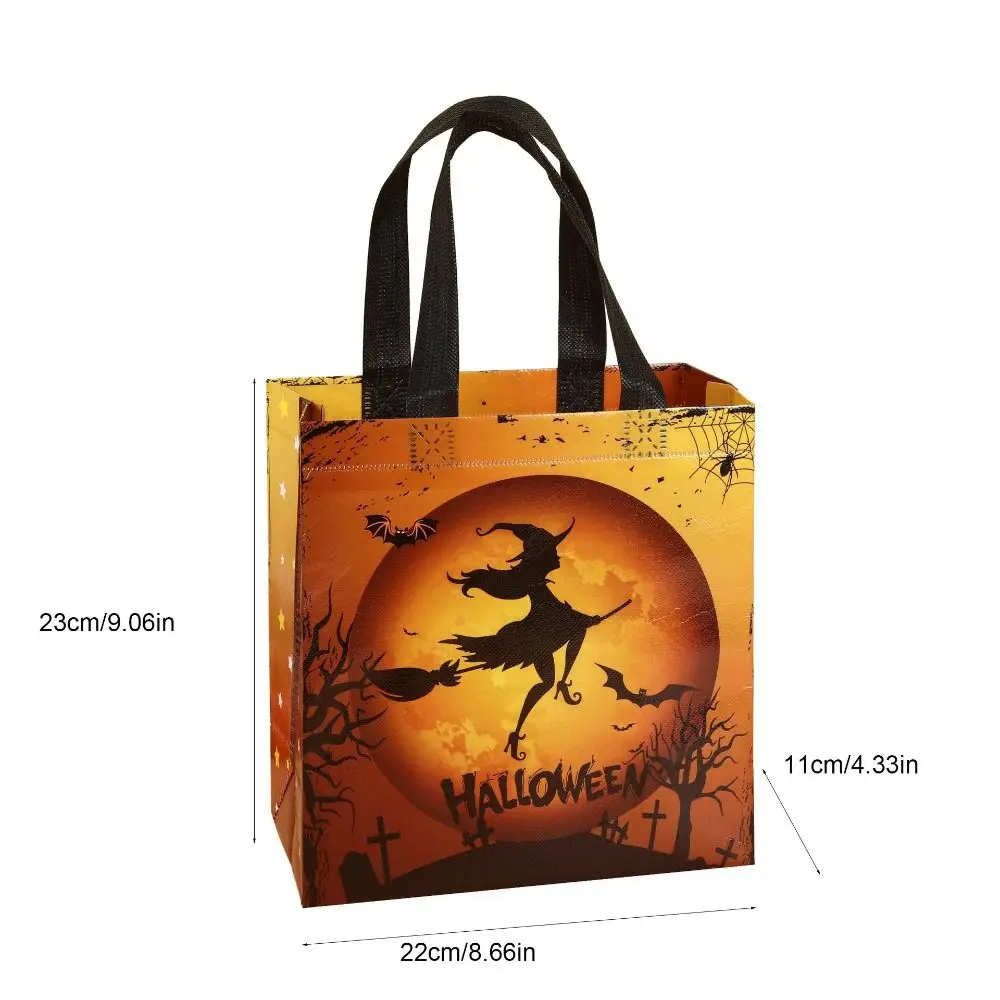 Moda czarownica Halloween torba z włókniny torebka torba na zakupy Halloween torba z grubej bawełny dynia organizer do przechowywania torba na prezent na Halloween dziewczyna