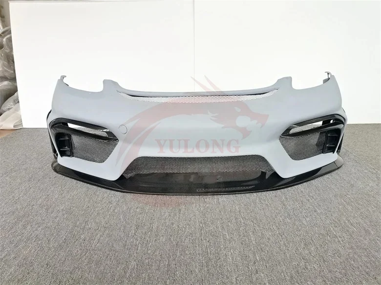 GT RS style Semi-carbon fiber front bumper body kit for porsch 718 boxster Cayman carbon fiber bumper