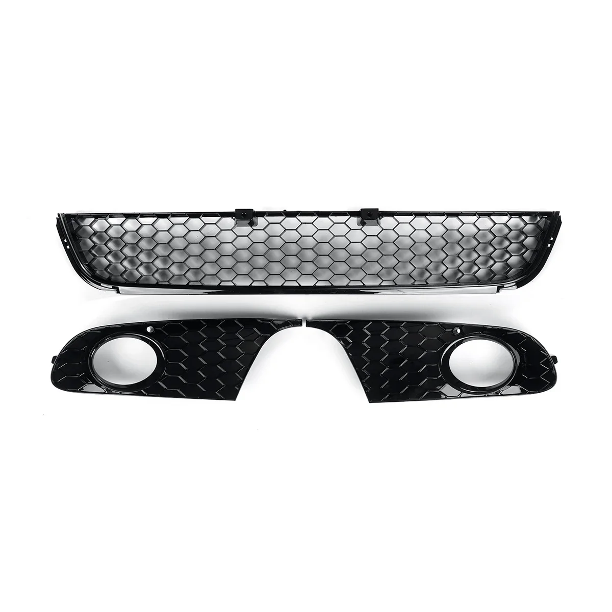 Front Bumper Grille Mesh Grill for VW Golf 6 MK6 Non-GTI 2009-2013 Fog Light Cover Honeycomb Lower Grille Front Grille Cover