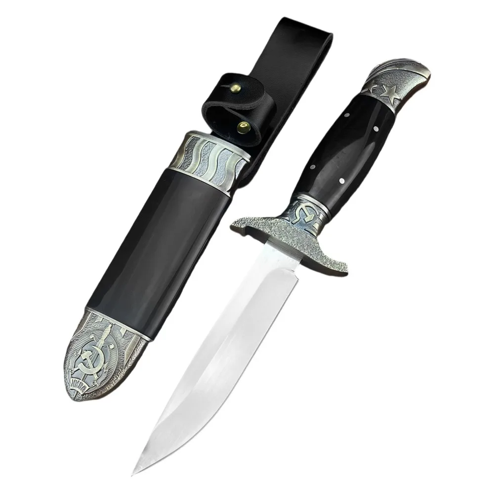 440C Steel Fixed Blade Knife ABS Handle with Sheath EDC Collection Hunting Knife Portable Camping Knives