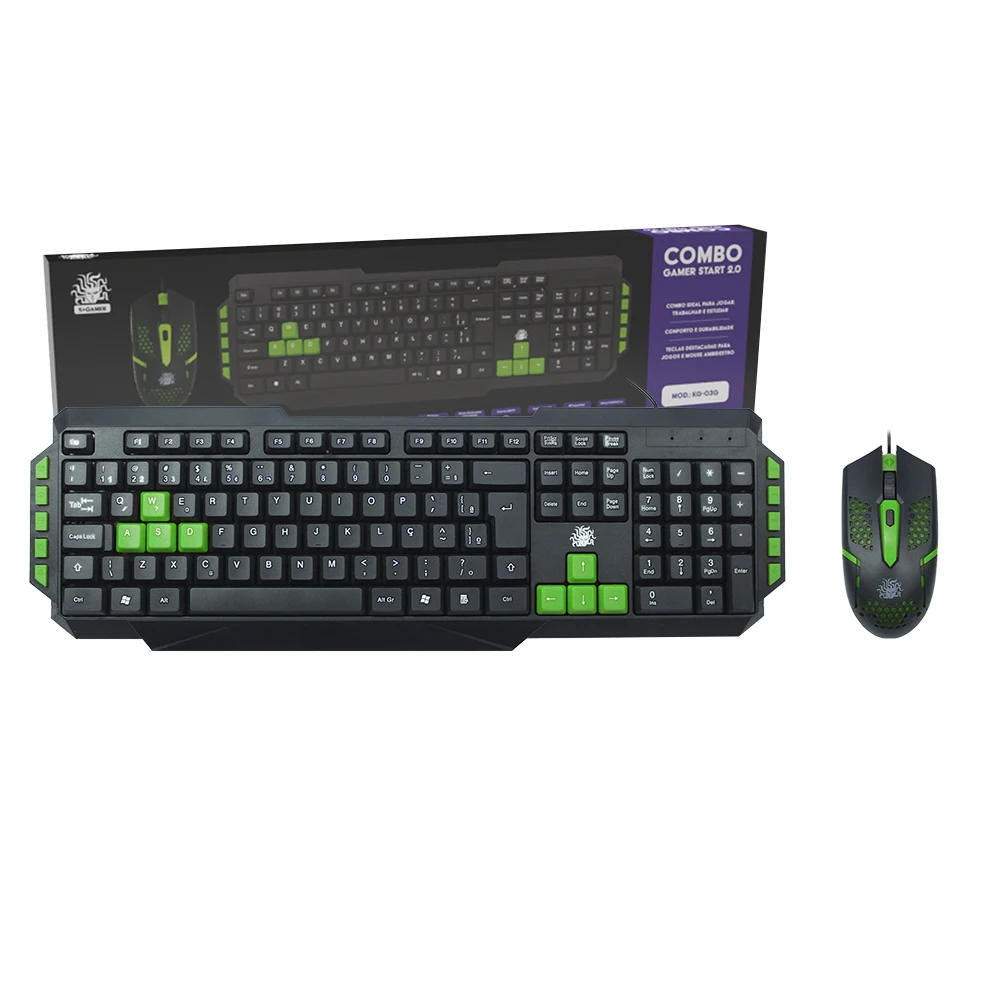 Keyboard And Mouse Gamer Kit For Ergonomic Ambideshow