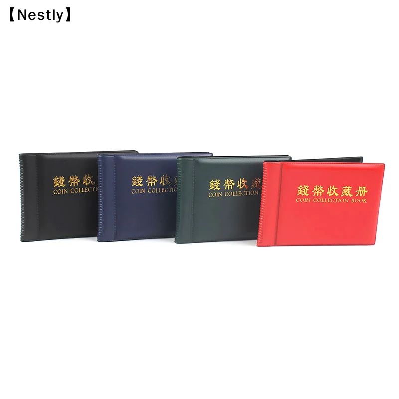 60 Pockets Coinnings Collection Album Book Mini Penny Storage Bag Collecting Money Organizer Gifts Coinning Holder Albums〔Nest〕
