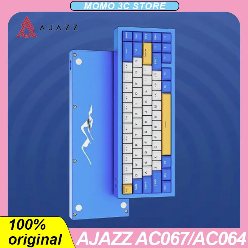 

AJAZZ AC067/AC064 Mechanical Keyboard Wireless Bluetooth Three Mode Hot Swap RGB Customized Aluminum Alloy PC Gaming Keyboards