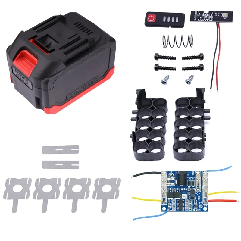 Battery Case Storage Box Shell PCB Charging Board For Makita Power Tools 21V Charge Voltage Replace Part 10 Cores