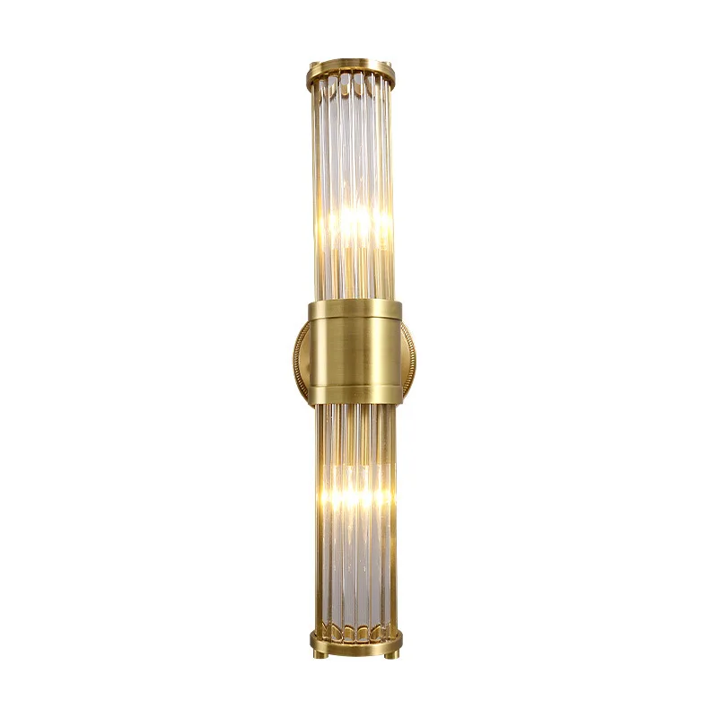 Baroque style long crystal Wall Light for Restaurant Hotel project LED sconce Bedroom Bathroom LED wall lamp Indoor led fixtures