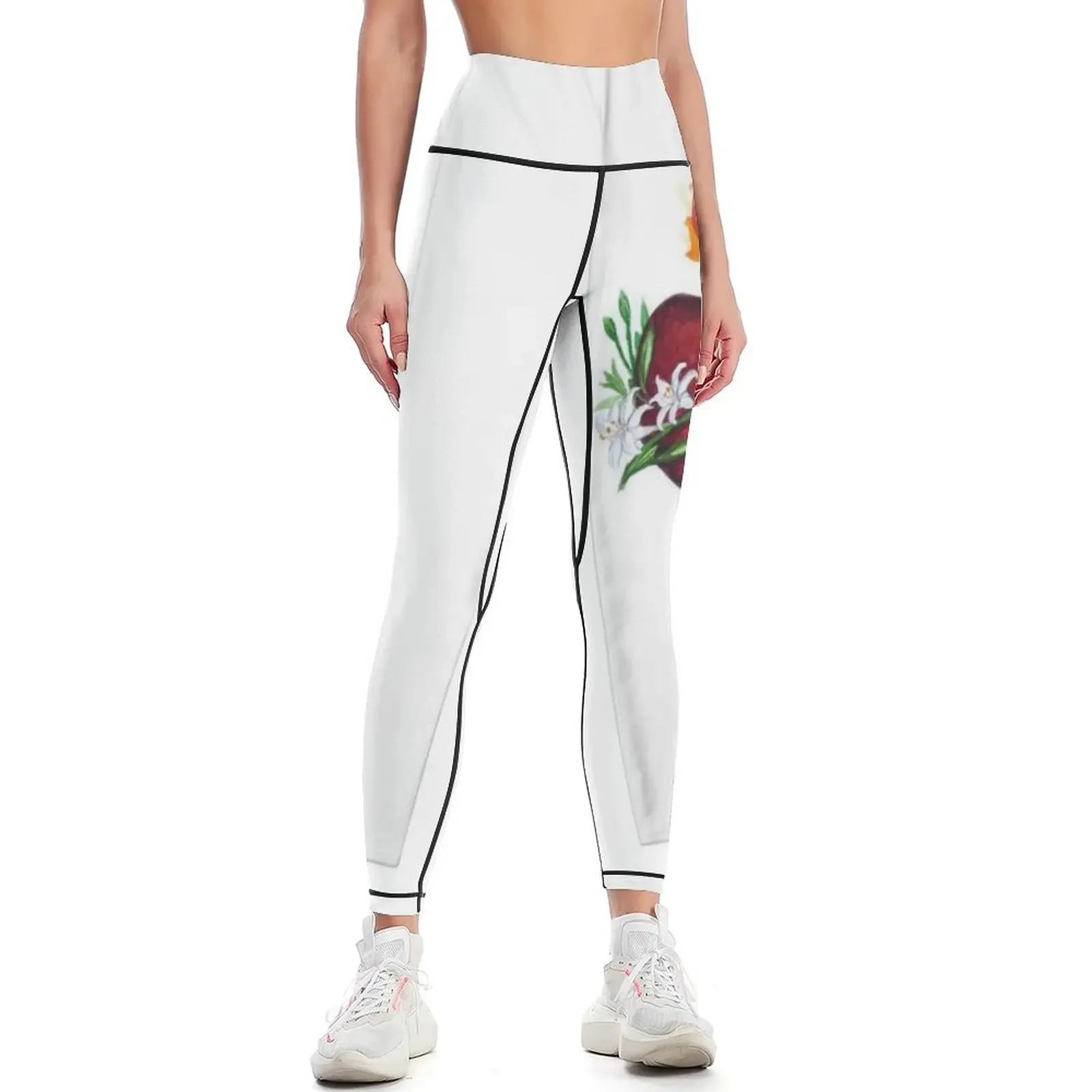 

The holy and pure heart of Joseph Leggings workout shorts Fitness clothing fitness set gym gym pants Womens Leggings