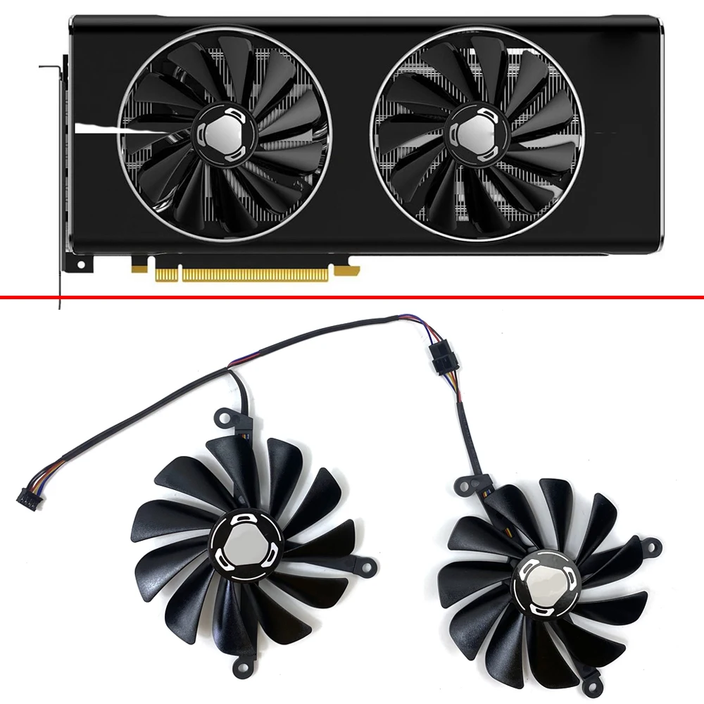 

FDC10U12S9-C CF1010U12S 95MM 4PIN Cooling Fan RX5700 XT GPU FAN For XFX Radeon RX5700 5700 XT THICC II Ultra Graphic Cards Fans